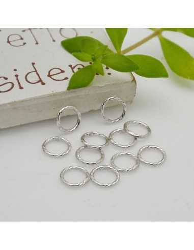 Anelle chiuse saldate in argento 925, 6 mm, 20 pz | GDO