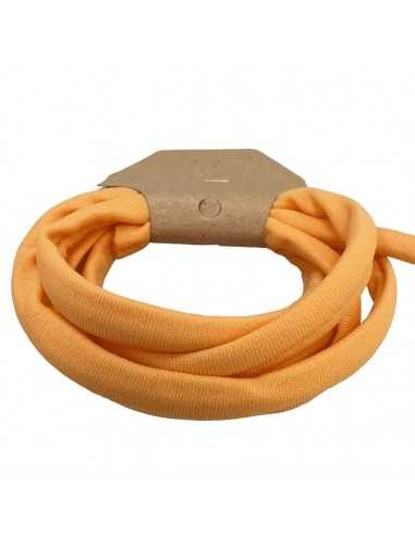 Fettuccia elastica tubolare in Lycra colore Arancione chiaro 0.5cm 1mt | GDO