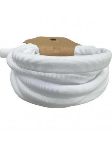 Fettuccia elastica tubolare in Lycra colore Bianco 0.5cm 1mt | GDO