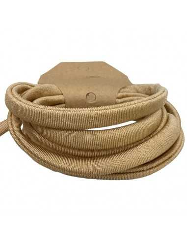 Fettuccia elastica tubolare in Lycra colore Beige 0.5cm 1mt | GDO