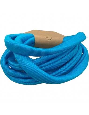 Fettuccia elastica tubolare in Lycra colore Azzurro scuro 0.5cm 1mt | GDO