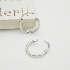 Orecchini Cerchio in Argento 925‰ Lisci Made in Italy Unisex 8-20mm 2