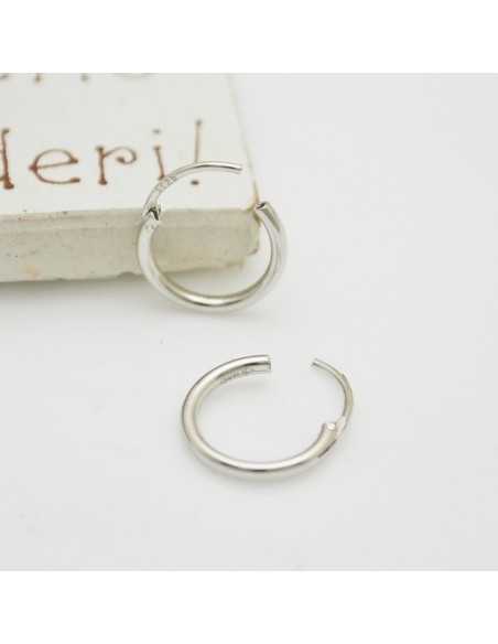 Orecchini Cerchio in Argento 925‰ Lisci Made in Italy Unisex 8-20mm