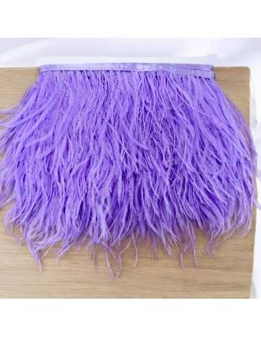Frange Piume di struzzo colore viola chiaro altezza max 16cm lunghezza 20cm |GDO