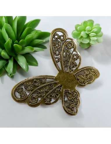 Filigrana a forma di Farfalla in Ottone colore bronzo 43x32mm 1pz | GDO