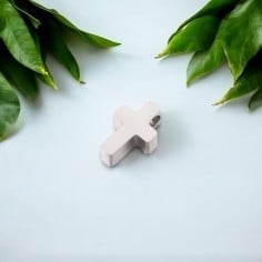 Ciondolo croce in acciaio inossidabile 5x8x3 mm 1pz colori vari Gioie d'Oriente 2