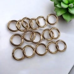 Anellini aperti in ottone oro chiaro misure assortite |GDO
