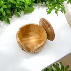 Ciotola Porta Fili Legno Intagliata 17x8cm per Maglia Uncinetto |GDO 2