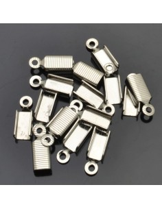 Terminali capicorda rigati oro per cordoncino 5 x 9 mm 16pz Gioie d'Oriente