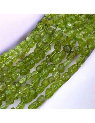 Pietre dure Sasso Burattato Peridoto 5-7mm 1filo 40cm | GDO