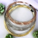 Filo 0.6mm per bigiotteria, in argento 925 rodiato, oro, oro rosa, argento, marchio Gioie d'Oriente GDO