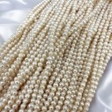 Perle di fiume tonde 3-4mm 36cm filo per gioielli |GDO