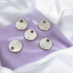 Ciondoli tondi marchio 925 in argento 925 placcato 6 mm 5pz Gioie d'Oriente 2