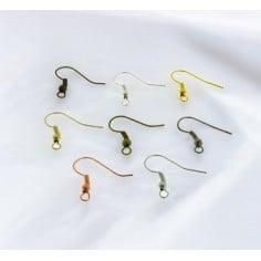 Monachelle in metallo con rifinitura e pallina 18x18mm 5 paia