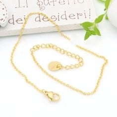 base collana in acciaio ovale saldata spessore 1.5mm Inossidabile finito 36 cm GDO 2