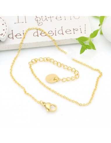 base collana in acciaio ovale saldata spessore 1.5mm Inossidabile finito 36 cm GDO
