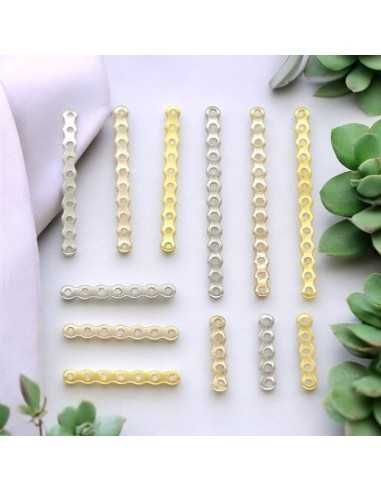 Distanziatori in metallo con 5-13 fori colore argento oro oro chiaro 20pz | GDO