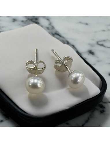 Orecchini Donna Perle Naturali Acqua Dolce Argento 925 4mm-8mm |GDO