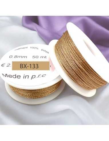 Filo per uncinetto in lurex colore oro-arancione 0.8mm 50mt | GDO