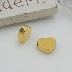 Distanziatore lettera alfabeto in acciaio inox oro 8mm 1pz Gioie d'Oriente 2