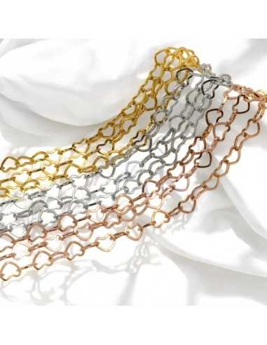 Catena acciaio inox a forma di cuore 4mm filo quadrato saldato | GDO