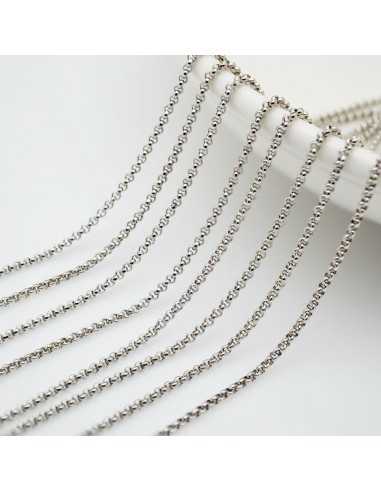 Catena Rolò liscia in Argento 925% di spessore 1.2mm | GDO