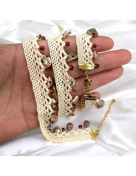 Kit Collana e Bracciale Passamaneria con Ciondoli Conchiglia | GDO
