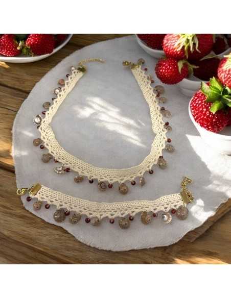 Kit Collana e Bracciale Passamaneria con Ciondoli Conchiglia | GDO