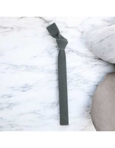 Bracciale velluto elastico 1cm per creazioni fai da te colore grigio|GDO