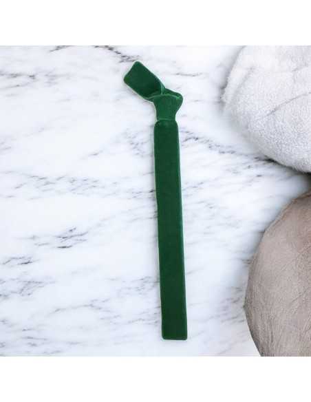 Bracciale velluto elastico 1cm per creazioni fai da te colore verde scuro|GDO