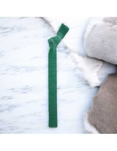 Bracciale velluto elastico 1cm per creazioni fai da te colore verde|GDO