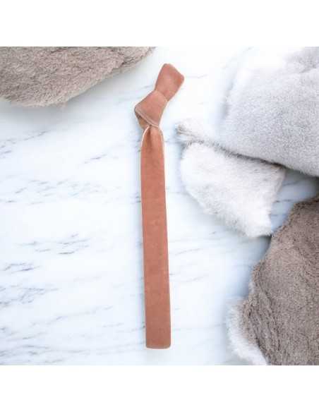 Bracciale velluto elastico 1cm per creazioni fai da te colore camelia scuro|GDO
