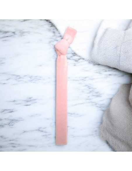 Bracciale velluto elastico 1cm per creazioni fai da te colore rosa chiaro|GDO