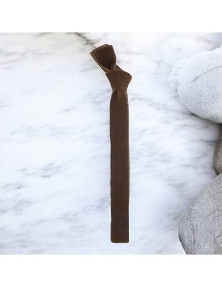 Bracciale velluto elastico 1cm per creazioni fai da te colore marrone|GDO
