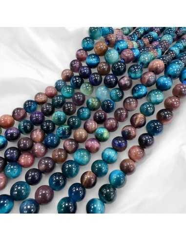 Pietre dure Occhio di tigre colore Mix liscio 6mm 58pz | GDO