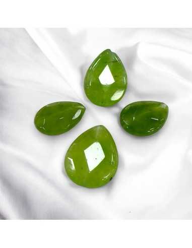 Gemma Peridoto goccia piatta 13x18mm/15x20mm sfaccettata | GDO