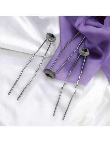 Base forcine capelli metallo 65mm confezione 3pz