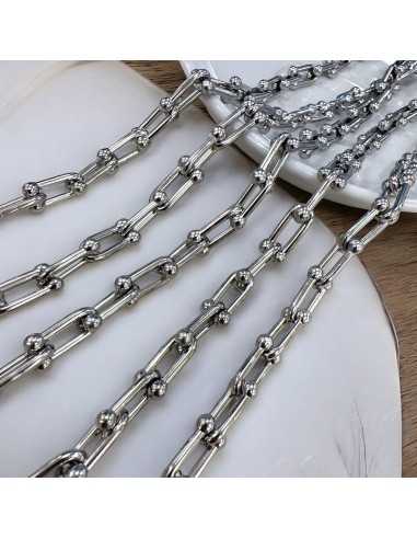 Catena maglia ferro di cavallo acciaio 8x16mm 50cm | GDO