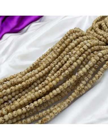 Filo di Perline di vetro a rondella sabbia marmorizzato 3x4mm 135pz |GDO