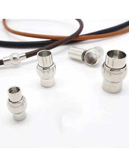 chiusure magnetiche calamita per bigiotteria collana  bracciale col argento rodiato