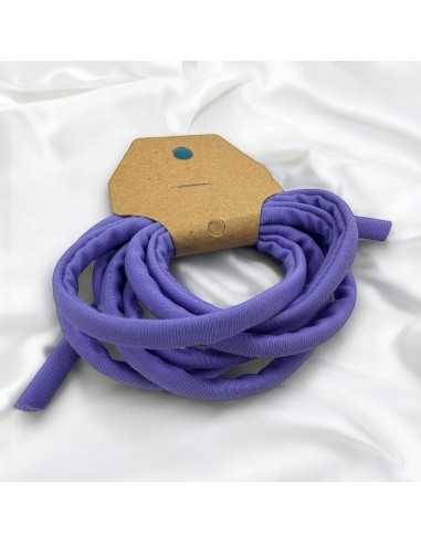 Fettuccia elastica tubolare in Lycra colore Viola Lavanda 0.5cm 1mt | GDO