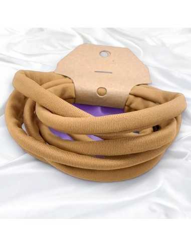 Fettuccia elastica tubolare in Lycra colore Avana 0.5cm 1mt | GDO