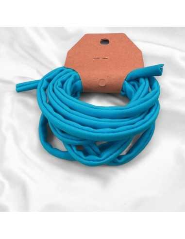 Fettuccia elastica tubolare in Lycra Turchese scuro 0.5cm 1mt | GDO