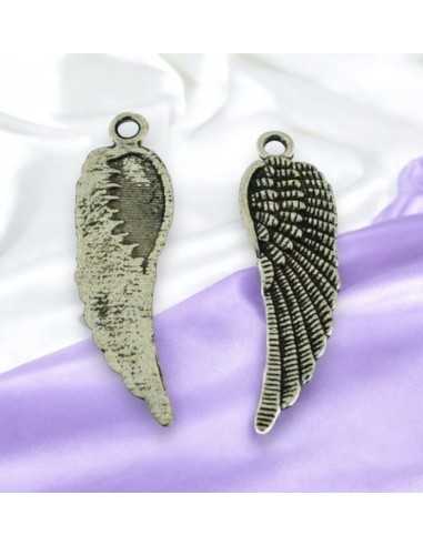 Ciondoli charms ali in metallo 48x14mm 2Pz | GDO