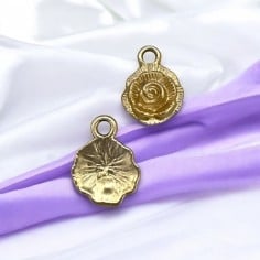 Ciondolo Fiore in Zama 13x17.5mm 2pz | GDO 2