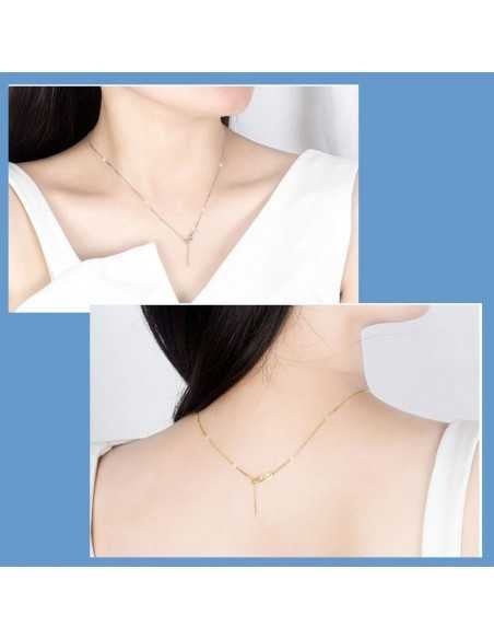 Collana Base Argento 925 0.8mm 45cm Colore Argento e Oro Rosa | GDO