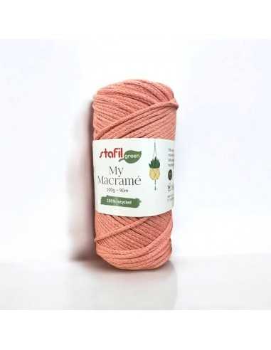 Gomitolo di filato macramé Pesca 2mm 90mt 100g per frange e nodi | GDO