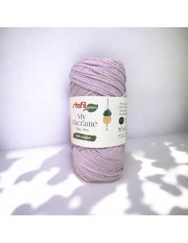 Gomitolo di filato macramé Viola 2mm 90mt 100g per frange e nodi | GDO