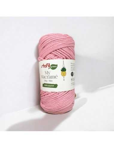 Gomitolo di filato macramé Rosa 2mm 90mt 100g per frange e nodi | GDO