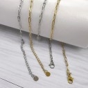 Base collana con maglia rettangolare 2.5x6.5mm in Acciaio inox 40+5cm | GDO